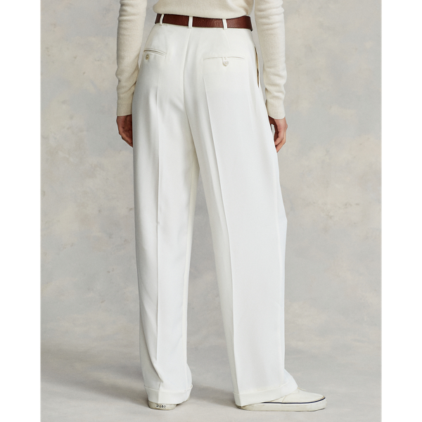Satinhose mit weitem Bein Polo Ralph Lauren in Clubhouse-Creme 5