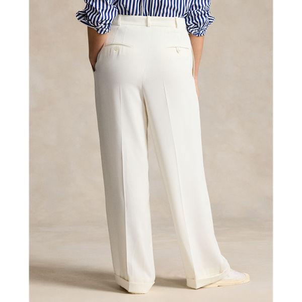 Satinhose mit weitem Bein Polo Ralph Lauren in Clubhouse-Creme 9