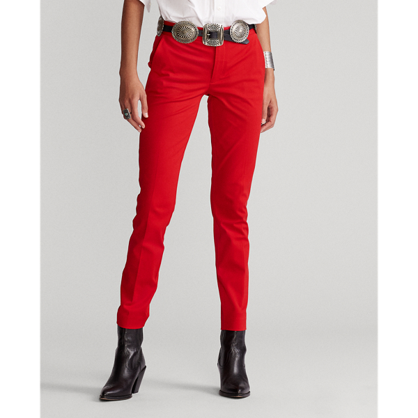 Pantal&oacute;n el&aacute;stico de pernera recta Polo Ralph Lauren en Rojo Martin 3