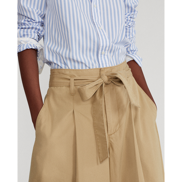 Monument Tan Wide-Leg Chino Trouser Polo Ralph Lauren 6