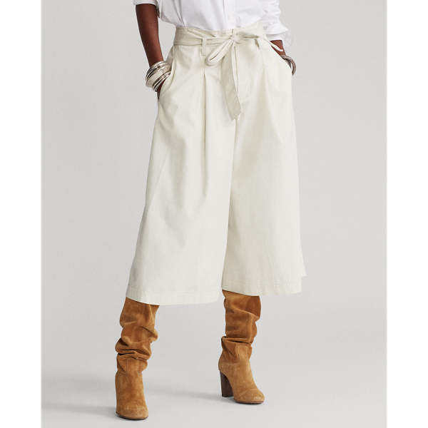 Parchment Cream Wide-Leg Chino Trouser Polo Ralph Lauren 3