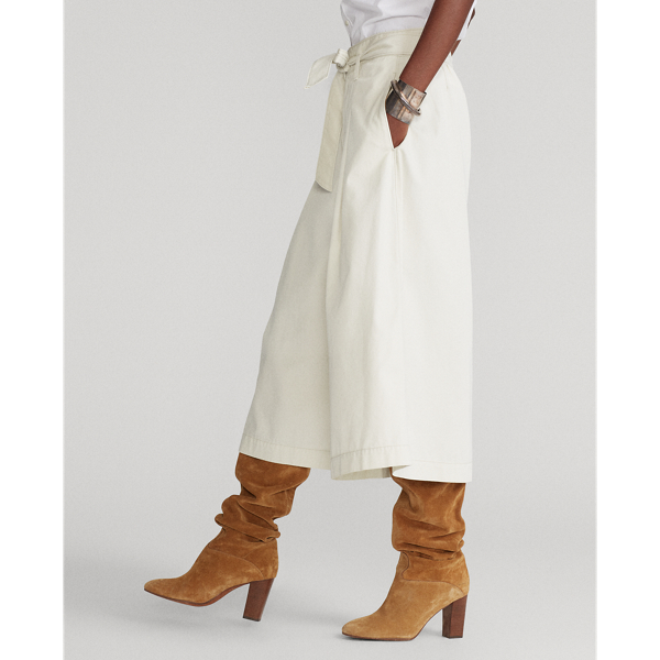 Parchment Cream Wide-Leg Chino Trouser Polo Ralph Lauren 4