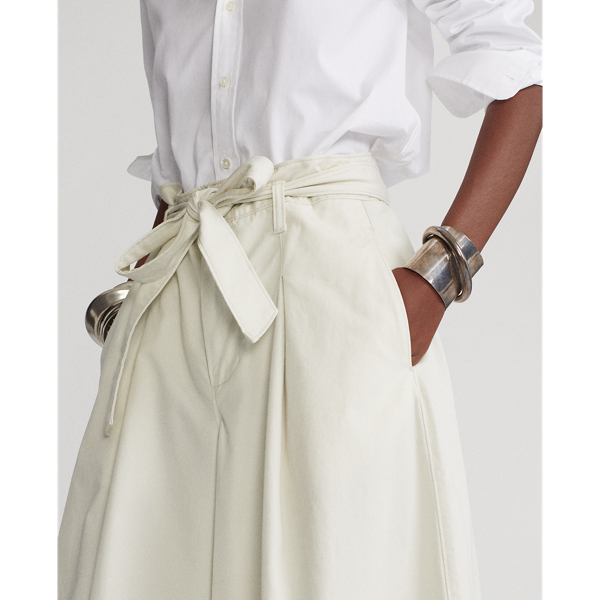 Parchment Cream Wide-Leg Chino Trouser Polo Ralph Lauren 6