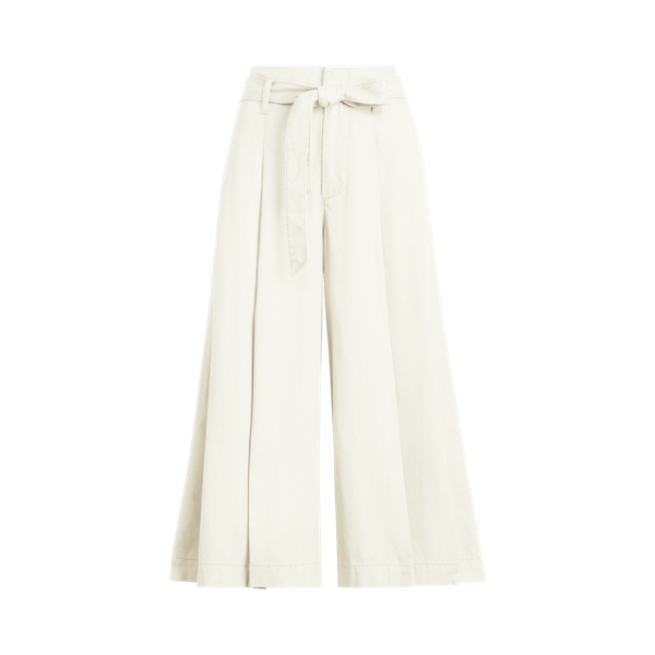Parchment Cream Wide-Leg Chino Trouser Polo Ralph Lauren 2
