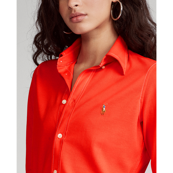 Petal Rose Cotton Knit Oxford Shirt Polo Ralph Lauren 5