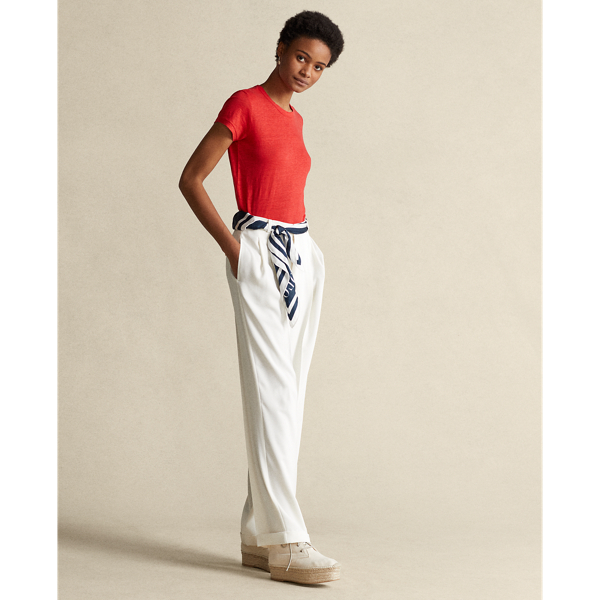 Petal Rose Linen Crewneck Tee Polo Ralph Lauren 4