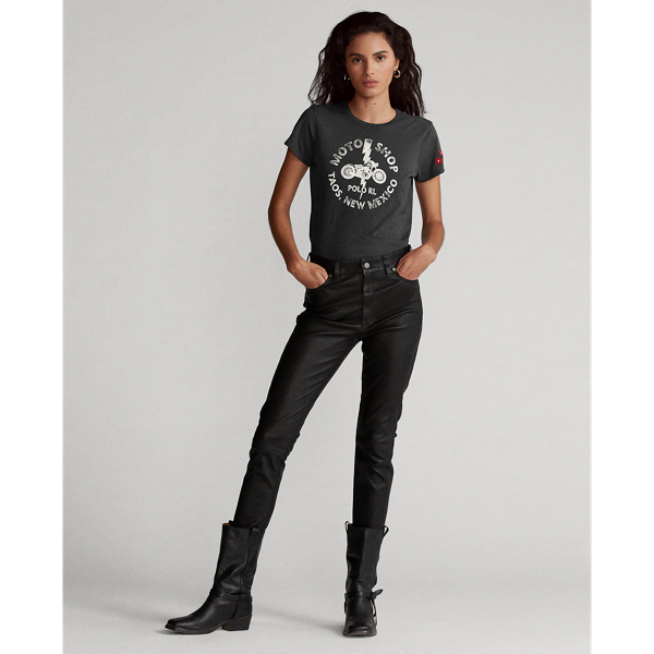 Pebble Black Motorcycle Jersey Tee Polo Ralph Lauren 4