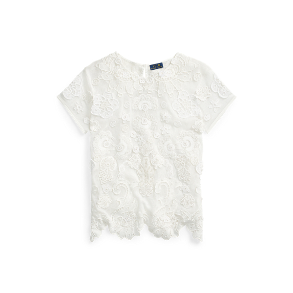 Nevis Embroidered Tulle Shirt Polo Ralph Lauren 2