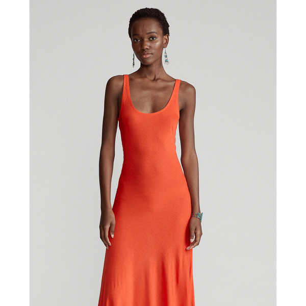 Petal Rose Jersey Sleeveless Dress Polo Ralph Lauren 4