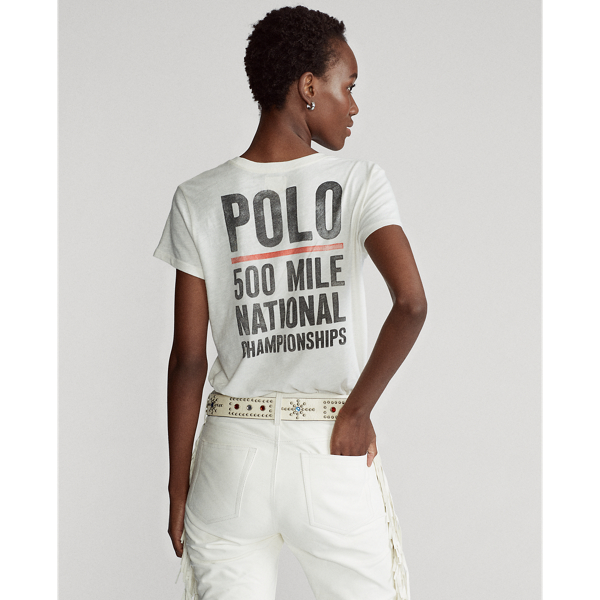 Nevis Logo Cotton Graphic Tee Polo Ralph Lauren 4
