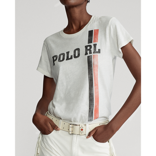 Nevis Logo Cotton Graphic Tee Polo Ralph Lauren 5