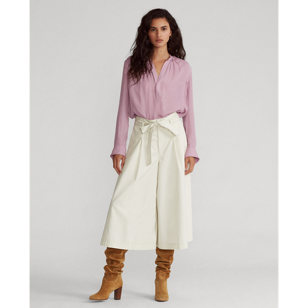 Langarmbluse aus Seidenmischgewebe Polo Ralph Lauren in Frühlingsviolett 4