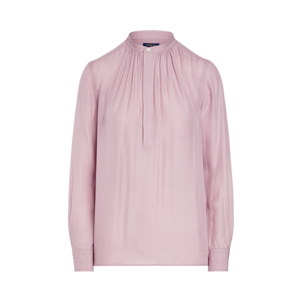 Langarmbluse aus Seidenmischgewebe Polo Ralph Lauren in Frühlingsviolett 2