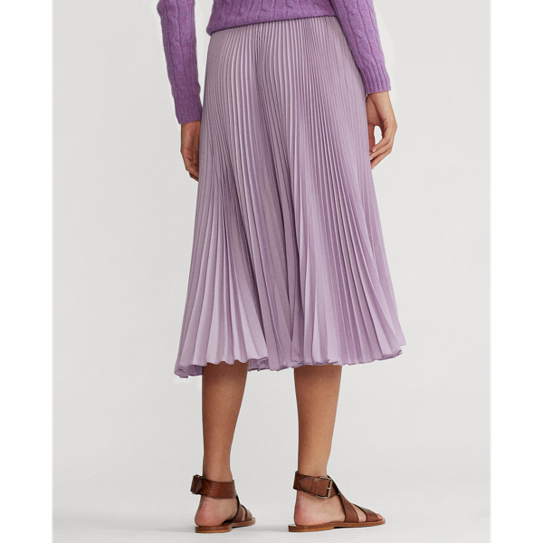 Light Lilac Pleated Midi Skirt Polo Ralph Lauren 5