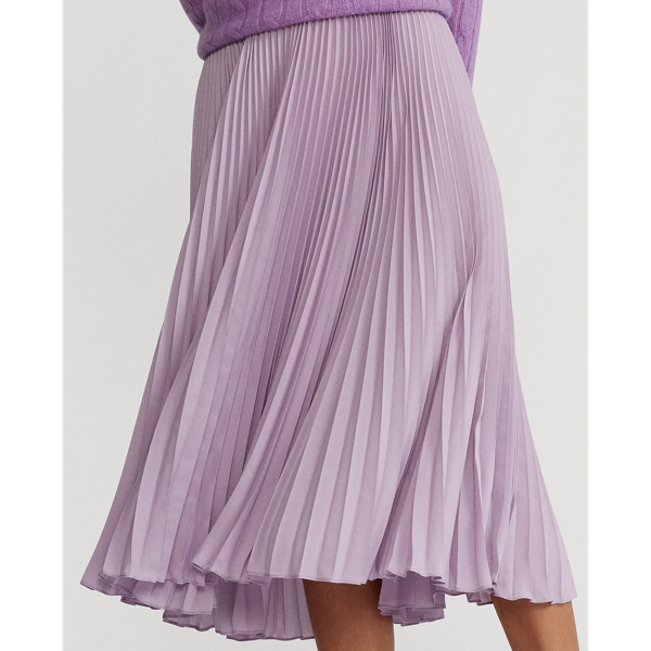 Light Lilac Pleated Midi Skirt Polo Ralph Lauren 6