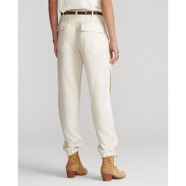 Parchment Cream Twill Cargo Trouser Polo Ralph Lauren 4