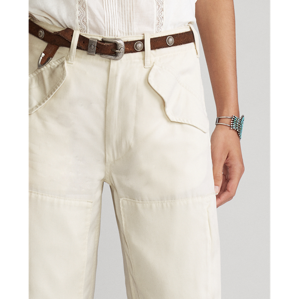 Parchment Cream Twill Cargo Trouser Polo Ralph Lauren 5