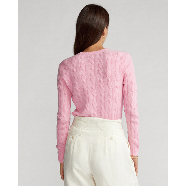 Course Pink Cable Wool-Cashmere Jumper Polo Ralph Lauren 5