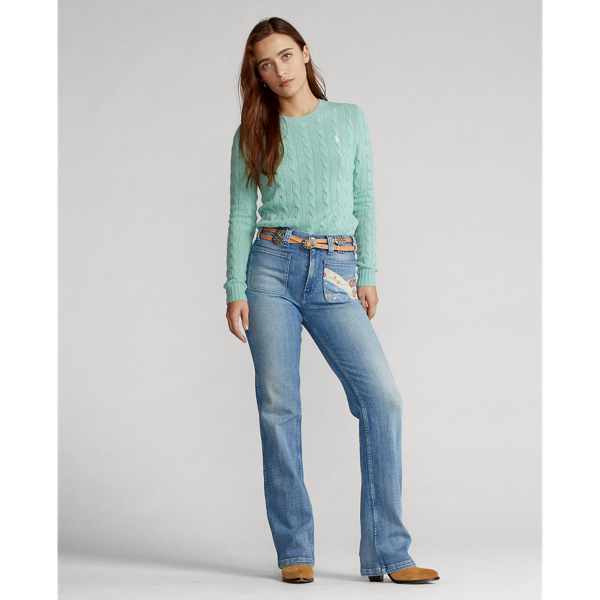 Soft Jade Cable Wool-Blend Jumper Polo Ralph Lauren 4