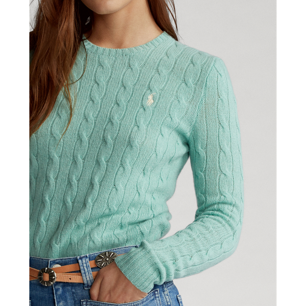 Soft Jade Cable Wool-Blend Jumper Polo Ralph Lauren 6