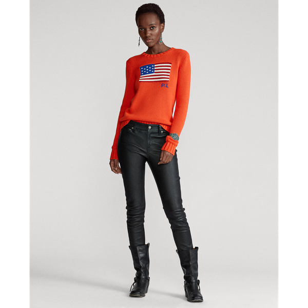 Petal Rose Cotton Flag Jumper Polo Ralph Lauren 3