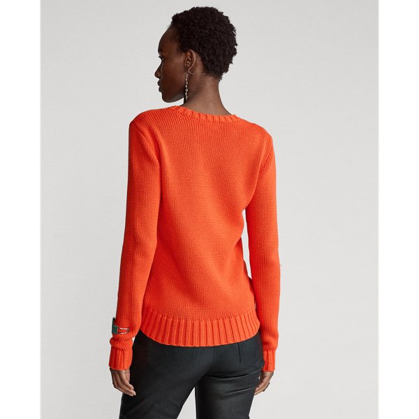 Petal Rose Cotton Flag Jumper Polo Ralph Lauren 4