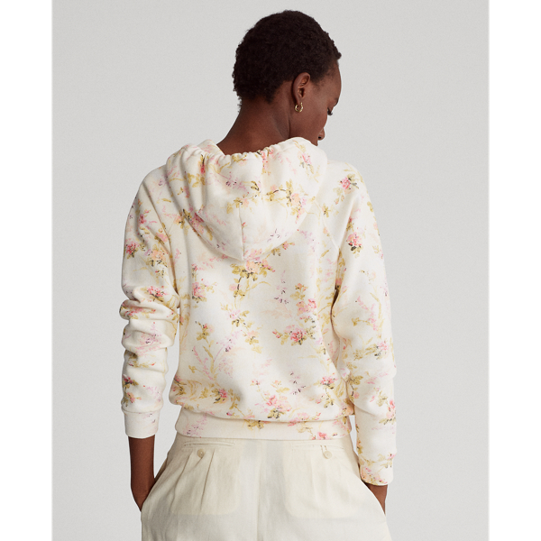 Watercolour Landscape Floral Fleece Hoodie Polo Ralph Lauren 4