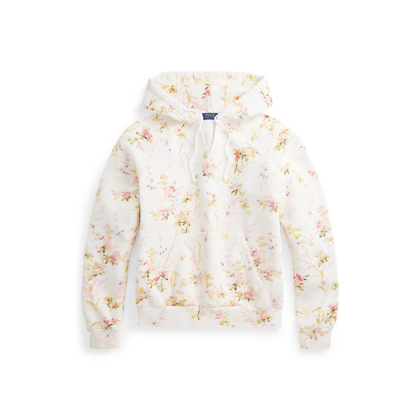 Watercolour Landscape Floral Fleece Hoodie Polo Ralph Lauren 2