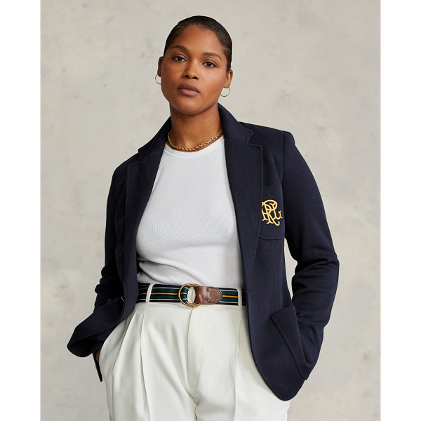 Double-Knit Jacquard Blazer for Women | Ralph Lauren® SA