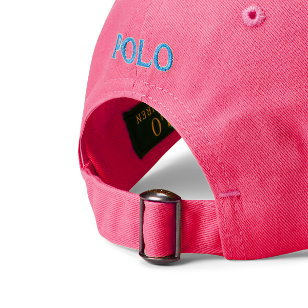 Blaze Knockout Pink Cotton Chino Ball Cap Polo Ralph Lauren 3