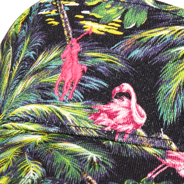 Flamingo Tropical Tropical Cotton Chino Visor Polo Ralph Lauren 3