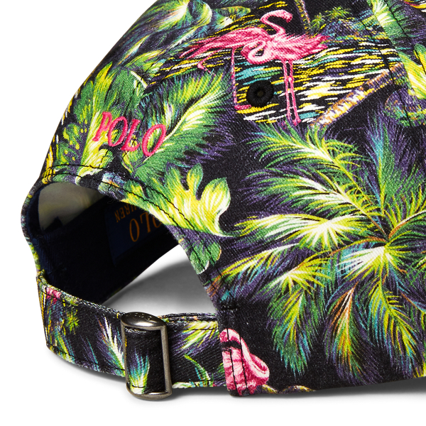 Cappellino chino motivo tropicale Polo Ralph Lauren in Flamingo Tropical/Pink 3