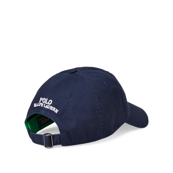 Chino-Baseballkappe mit Polo Bear Polo Ralph Lauren in Newport Navy/Windsurfer 2