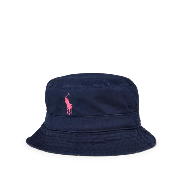 Flamingo Tropical/Newport Tropical Reversible Bucket Hat Polo Ralph Lauren 2