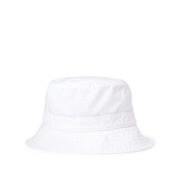 Polo Bear Chino Bucket Hat Polo Ralph Lauren em White 2