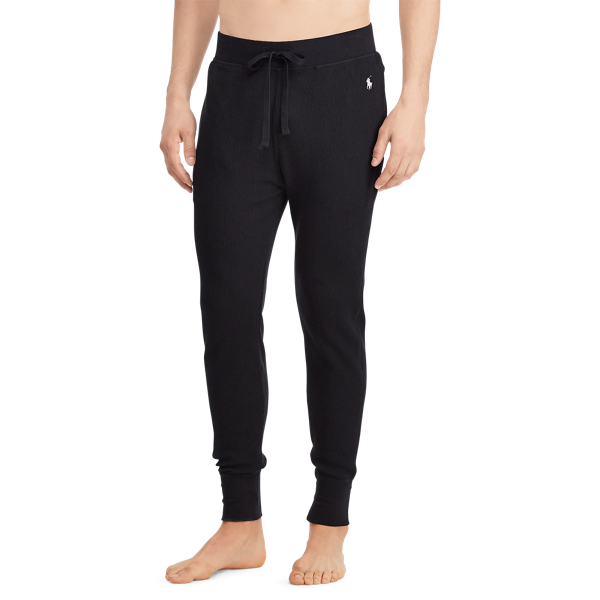 Black/Cream Waffle-Knit Jogger Polo Ralph Lauren 2