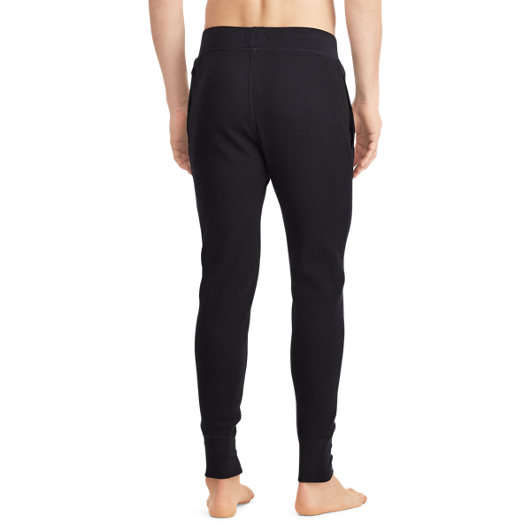 Black/Cream Waffle-Knit Jogger Polo Ralph Lauren 3