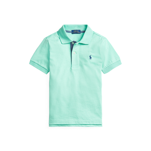 Cotton Jersey Polo Shirt Boys 1.5-6 Years em 1