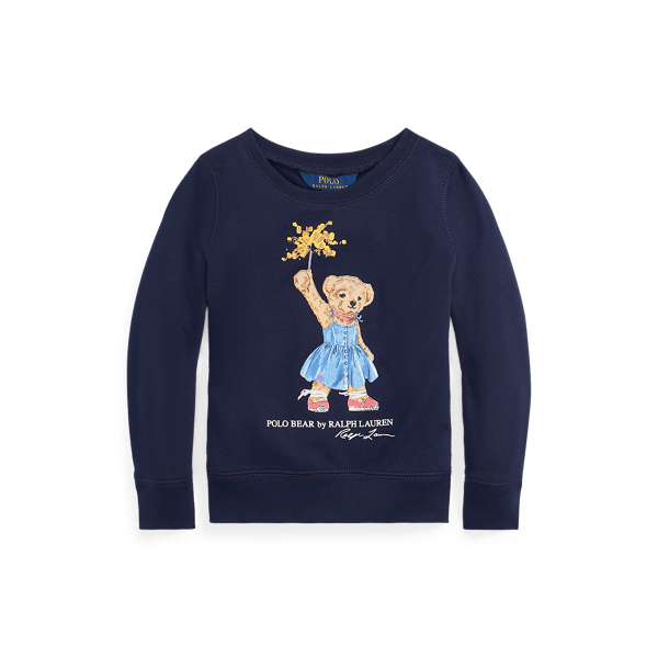 Sparkler Bear Terry Sweatshirt Girls 1.5-6.5 Years in 1