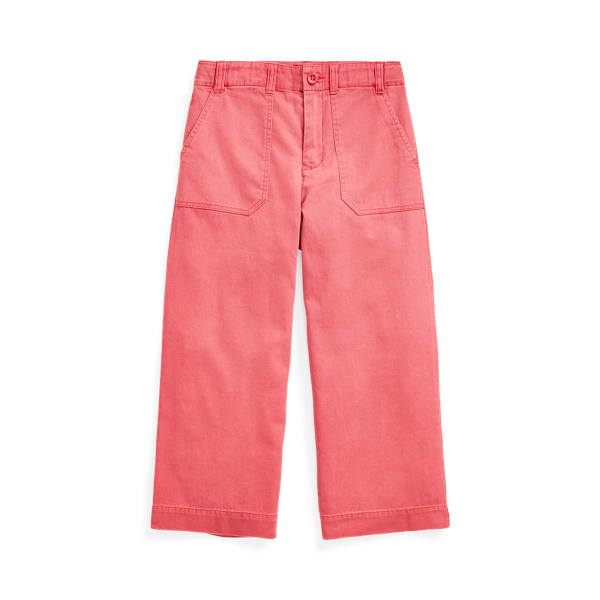 Pantal&oacute;n chino de algod&oacute;n recortado Girls 7-14 Years en 1