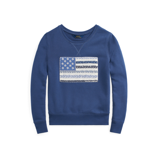 Pull en coton &eacute;ponge drapeau Girls 7-14 Years en 1
