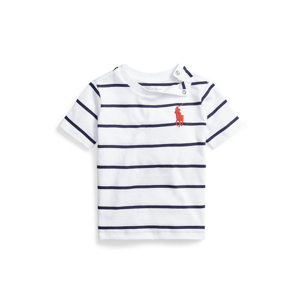 Gestreiftes T-Shirt mit Big Pony Baby Boy in 1