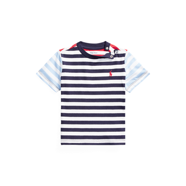 Striped Cotton Jersey Tee Baby Boy in 1
