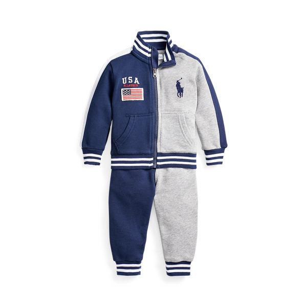 Cotton Terry Jacket & Trouser Set Baby Boy 1