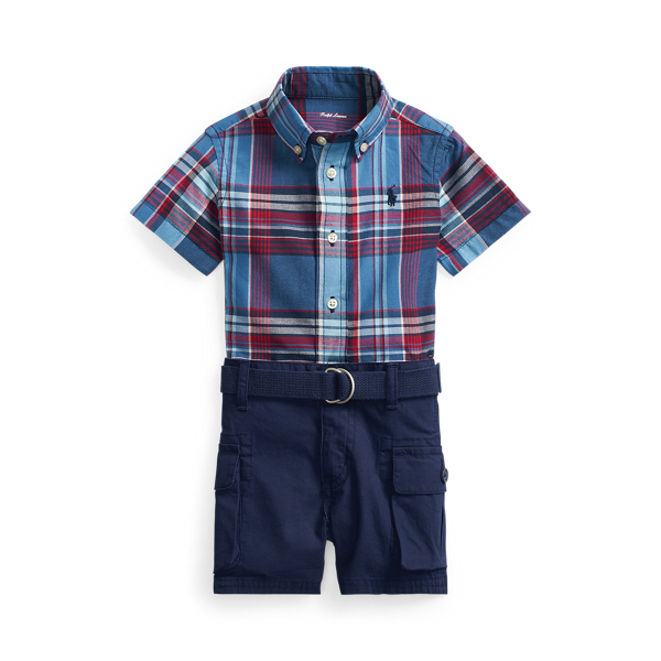 Set van overhemd, riem en short Baby Boy in 1
