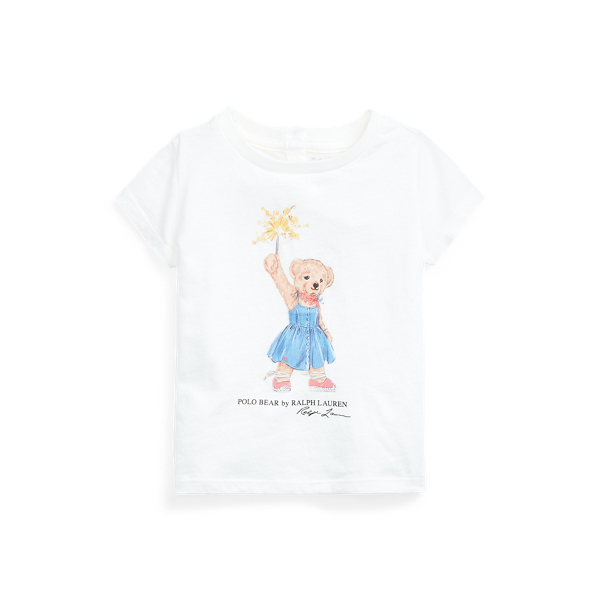 Polo Bear Cotton Tee Baby Girl em 1