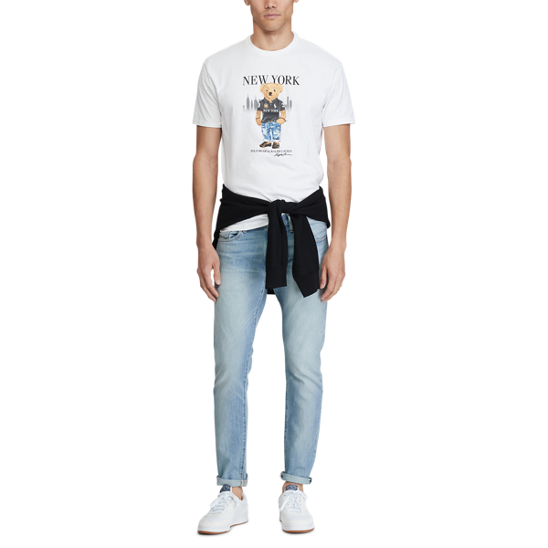 White Polo Bear New York Jersey T-Shirt Polo Ralph Lauren 2