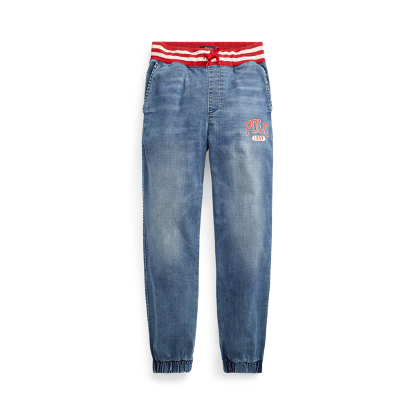 Pantal&oacute;n jogger vaquero el&aacute;stico Boys 6-14 Years en 1