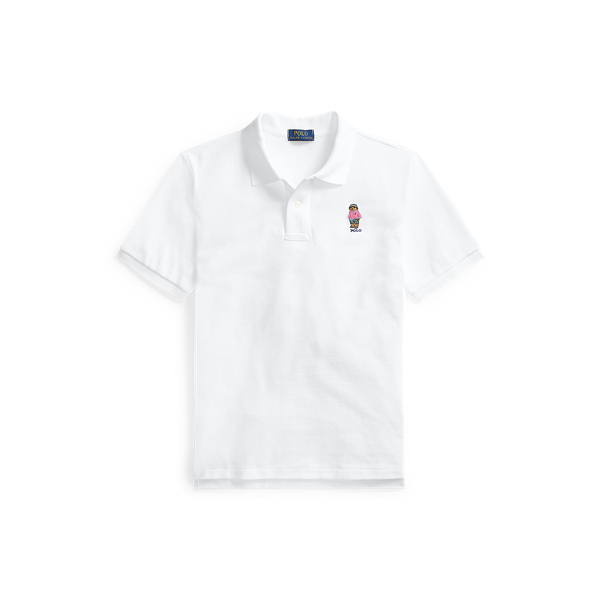Polo Bear Cotton Mesh Polo Shirt
