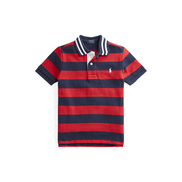 Striped Cotton Mesh Polo Shirt Boys 1.5-6 Years 1